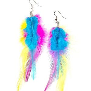 Papazzarri Take a Boa Multi Feather Earrings